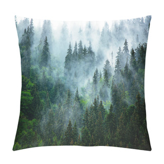 Personality  Misty Mountain Landscape Pillow Covers
