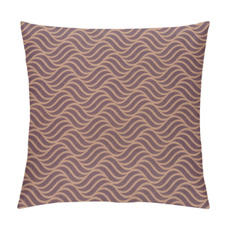 Personality  Brown Wrapper Design With Curve Lines Pillow Covers