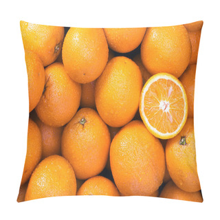 Personality  Orange Background Close Up Pillow Covers