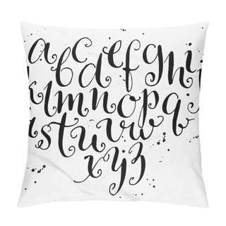 Personality  Vector Curly Alphabet. Pillow Covers