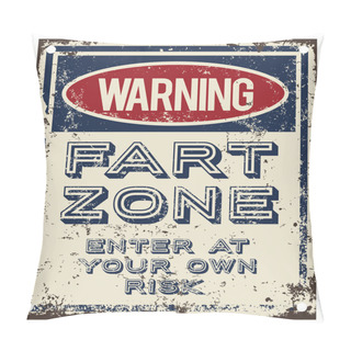 Personality  Fart Zone Sign Pillow Covers