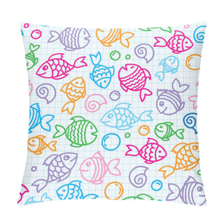Personality  Fish Pattern Pillow Covers