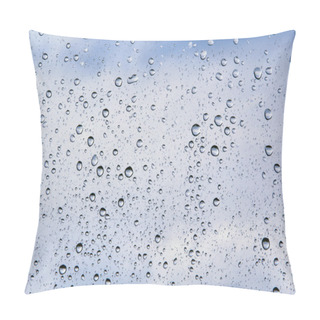 Personality  Water Drops In Blue Tones Pillow Covers