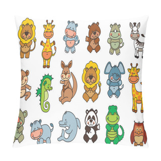 Personality  Set Funny Cartoon Animals Pillow Covers