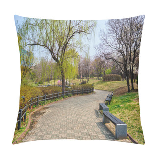 Personality  Yeouido Park In Seoul, Korea Pillow Covers