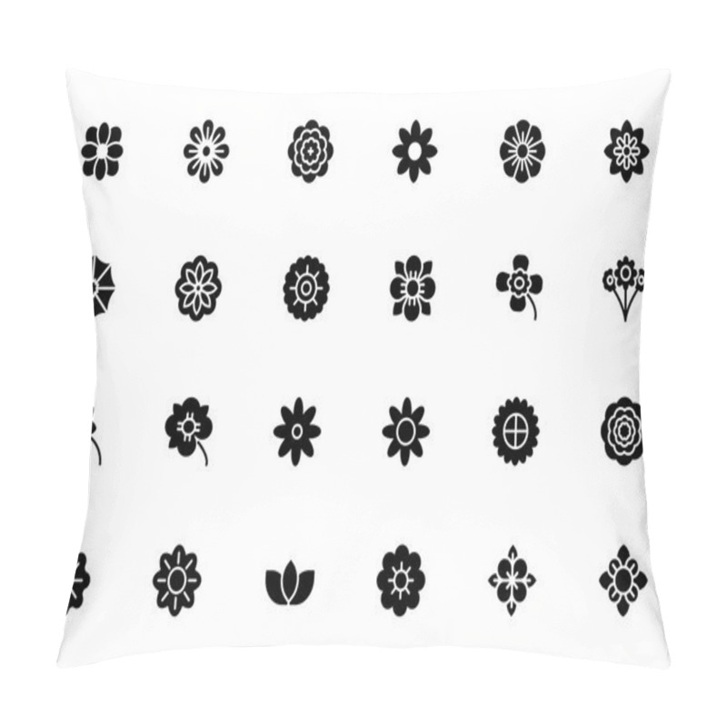 Personality  Flowers And Floral Vector Icons 1 Pillow Covers