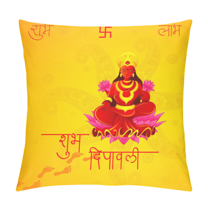 Personality  Godess Lakshmi In Diwali Pillow Covers