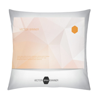 Personality  Vector Light Geometric Web Banner, Business Card Or Flyer Design. Pillow Covers