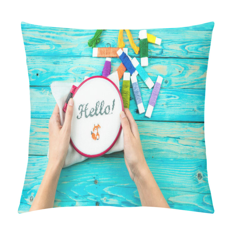 Personality  Hello handmade world pillow covers