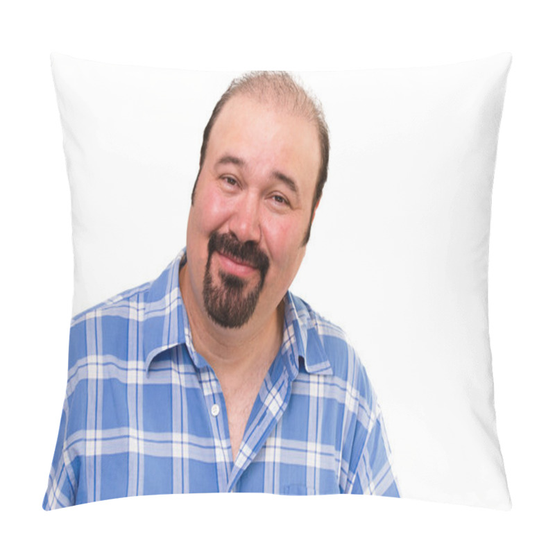Personality  Man with an amused kindly expression pillow covers