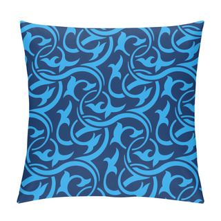 Personality  Blue Seamless Pattern Pillow Covers