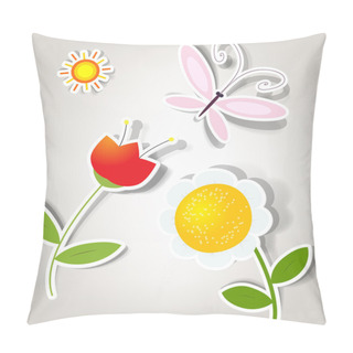 Personality  Set Of Vector Stickers Pillow Covers