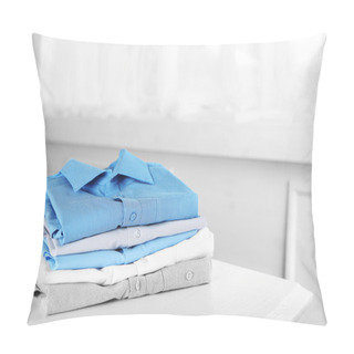 Personality  Business Shirts On White Table Pillow Covers