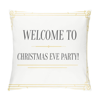 Personality  Great Vintage Invitation To Christmas Party Pillow Covers