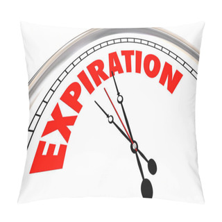 Personality  Expiration Clock Time Up Deadline Expiry Date 3d Illustration Pillow Covers