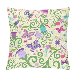 Personality  Seamless Valentine Vivid Pattern Pillow Covers