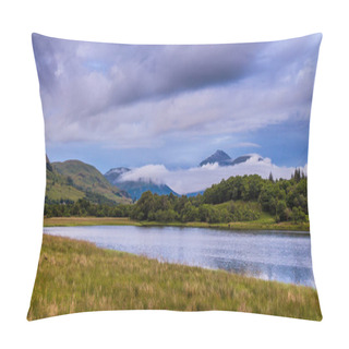 Personality  Low Clouds And Mist Over Loch Awe At Twilight On A Summers Night In Argyll, Scotland Pillow Covers