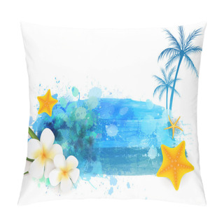 Personality  Summer Vacation Background Pillow Covers