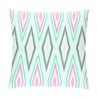 Personality  Drawn By Water Mexican Pattern. Seamless  Pillow Covers