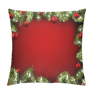 Personality  Christmas Red Background Pillow Covers
