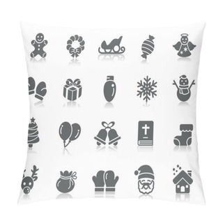 Personality  Christmas Element Icons Pillow Covers