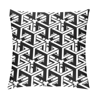 Personality  Monochrome Geometric Seamless Pattern Pillow Covers