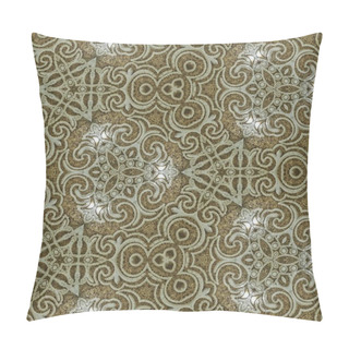 Personality  Majestic Tiles Design With Mixed Spanish, Italian, Portuguese, Mexican, Arabesque Motifs. Innovation Of Modern Porcelain And Ceramic Flooring Pattern Design For Unique Interior And Exterior Decoration Pillow Covers
