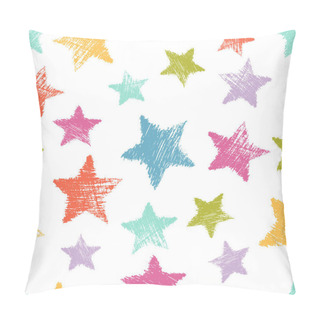 Personality  Seamless Pattern With Hand Drawn Stars Pillow Covers