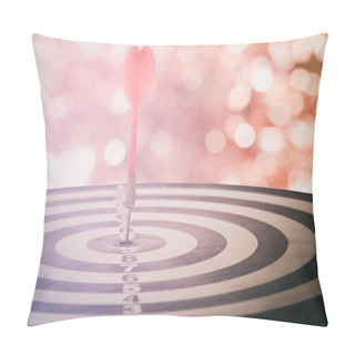 Personality  Target Dart With Target Arrows On The Bokeh Background And Dartb Pillow Covers