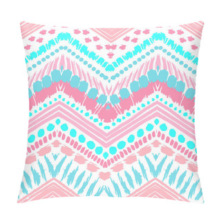 Personality  Hand Drawn Painted Seamless Pattern. Vector Illustration Pillow Covers