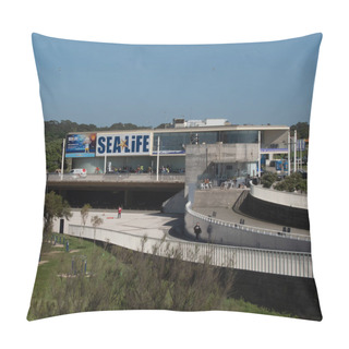Personality  Sea Life Centre Exterior In Porto, Portugal Pillow Covers