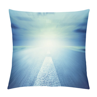 Personality  Long Empty Road Pillow Covers