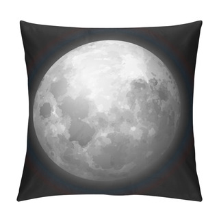 Personality  Moon Phase On Black Sky. Pillow Covers