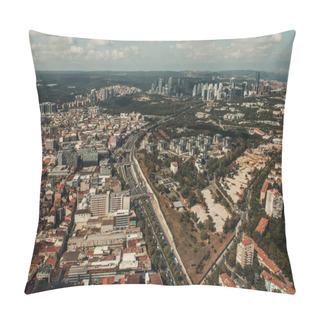 Personality  Cityscape With Modern Houses And Streets, Aerial View, Istanbul, Turkey Pillow Covers