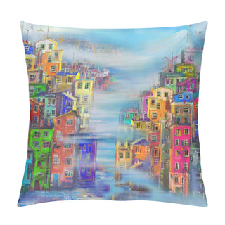 Personality  Morning Town Near The Sea  Pillow Covers