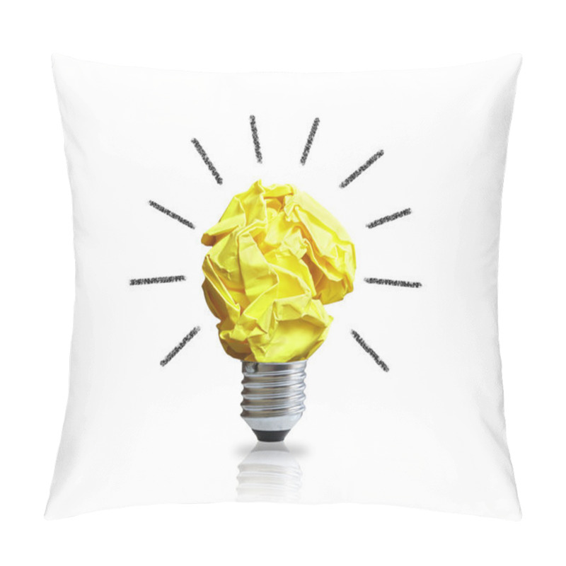 Personality  Crumpled Paper Light Bulb Pillow Covers