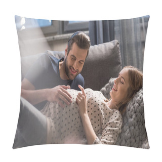 Personality  Man And Pregnant Woman  Pillow Covers