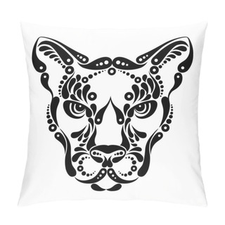 Personality  Puma Tattoo, Symbol Decoration Illustration Pillow Covers