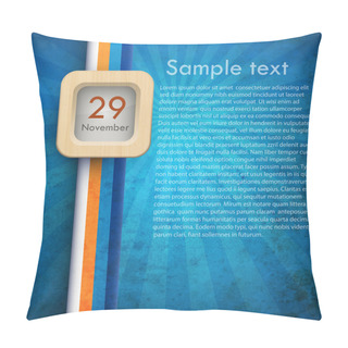 Personality  Retro Background. Vector Illustration. Pillow Covers