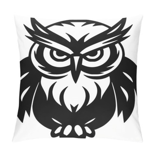 Personality  Owl Baby - Minimalist And Flat Logo - Vector Illustration Pillow Covers