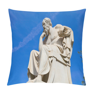 Personality  Statue Of Socrates From The Academy Of Athens,Greece Statue Of Socrates From The Academy Of Athens,Greece Pillow Covers