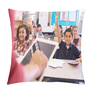 Personality  Teacher Using Tablet Computer  Pillow Covers