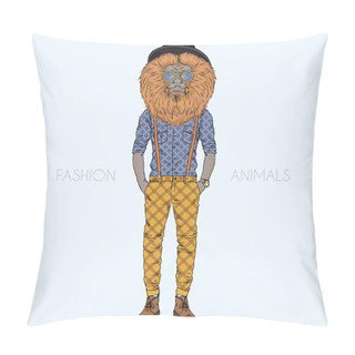 Personality  Golden Lion Tamarin Monkey Hipster Pillow Covers