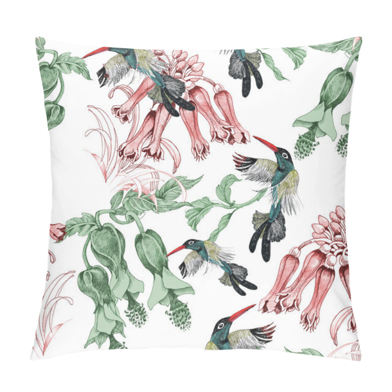 Personality  Birds on branch with flowers pillow covers