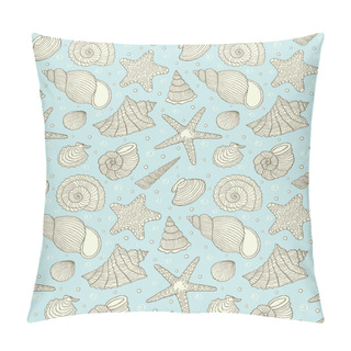 Personality  Pattern With Ocean Shells Pillow Covers