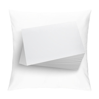 Personality  Stack Of Blank Business Card. Pillow Covers