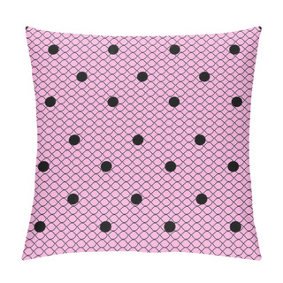 Personality  Blue Dotted Lacy Seamless Pattern Pillow Covers