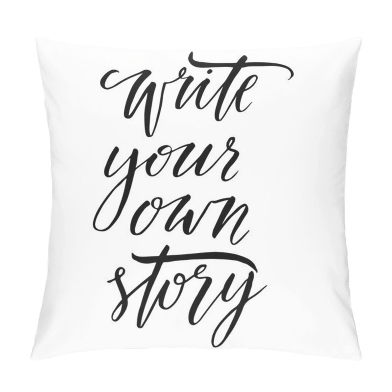 Personality  Motivating modern calligraphy inscription pillow covers