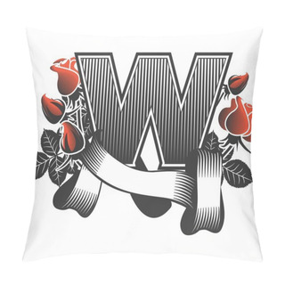 Personality  Vector Vintage Letter Pillow Covers