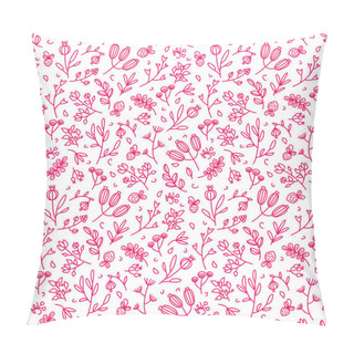 Personality  Flourish Ornamental Spring Garden Texture. Vector Seamless Pattern. Pillow Covers